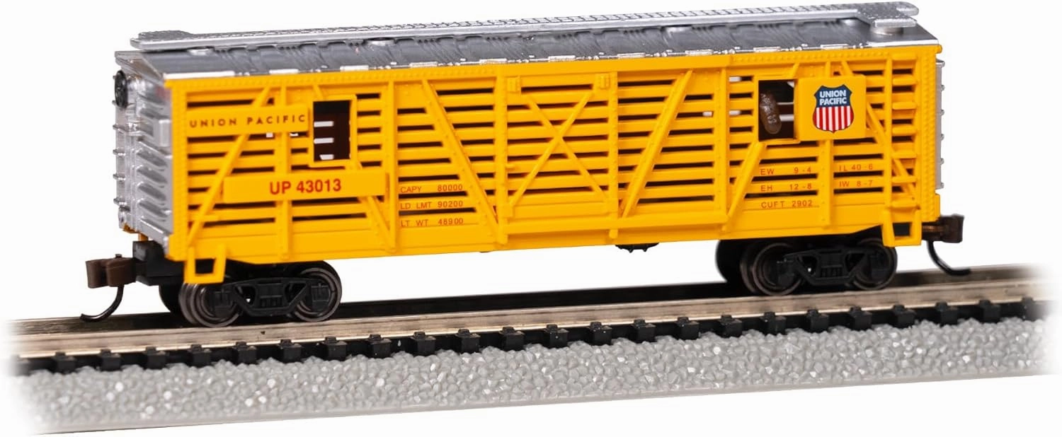 Bachmann Trains - Animated Stock CAR Union Pacific® with Horses - N Scale