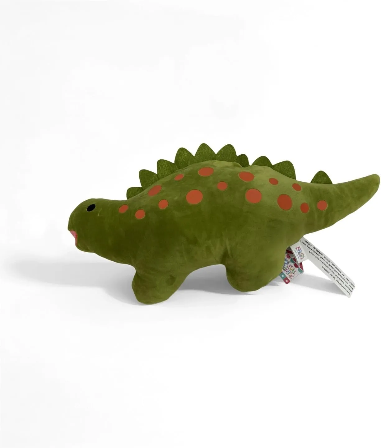 BB FUN HOUSE Dinosaur Pillow Plush, Stuffed Animal Birthday Gift Dino Decorative Throw Pillow for Kids Teens Adult Room Decor Soft Plushie Toy, Green
