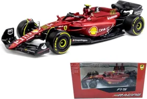 Bburag 1:43 Latest 2022 F1-75#55 Carlos Sainz 1/43 Alloy Racing F1-75#55 Luxury Formula One Static Die Cast Vehicles Collectible Car Model Collection Gifts