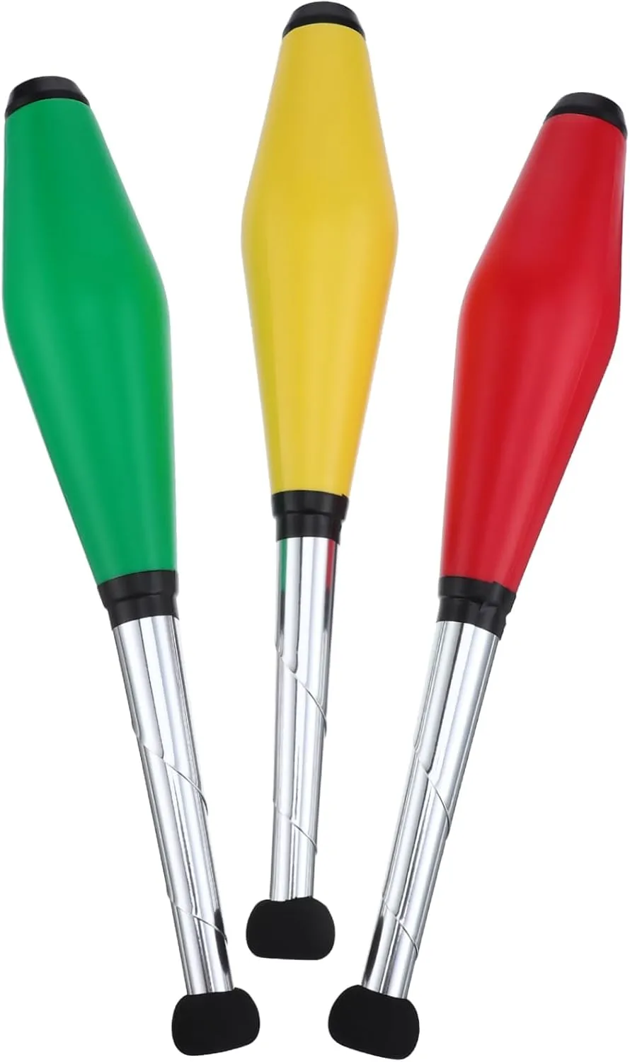 Beginner Juggling Set 3 Bright Color Sticks Juggling Pins Made of Sturdy Pe Eva Great for Hand-Eye Coordination Training