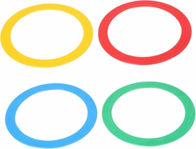 BESPORTBLE 4pcs Acrobatic Hand Rings Set Juggling Hoops for Circus Performance Enhance Juggling Skills with Rings for All Skill Levels