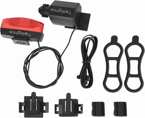 Bicycle Tail Light, Red Back LED Warning Flashlight, Magnetic Induction Self Generating Electricity Mountain Bike Taillight, Easy Mount