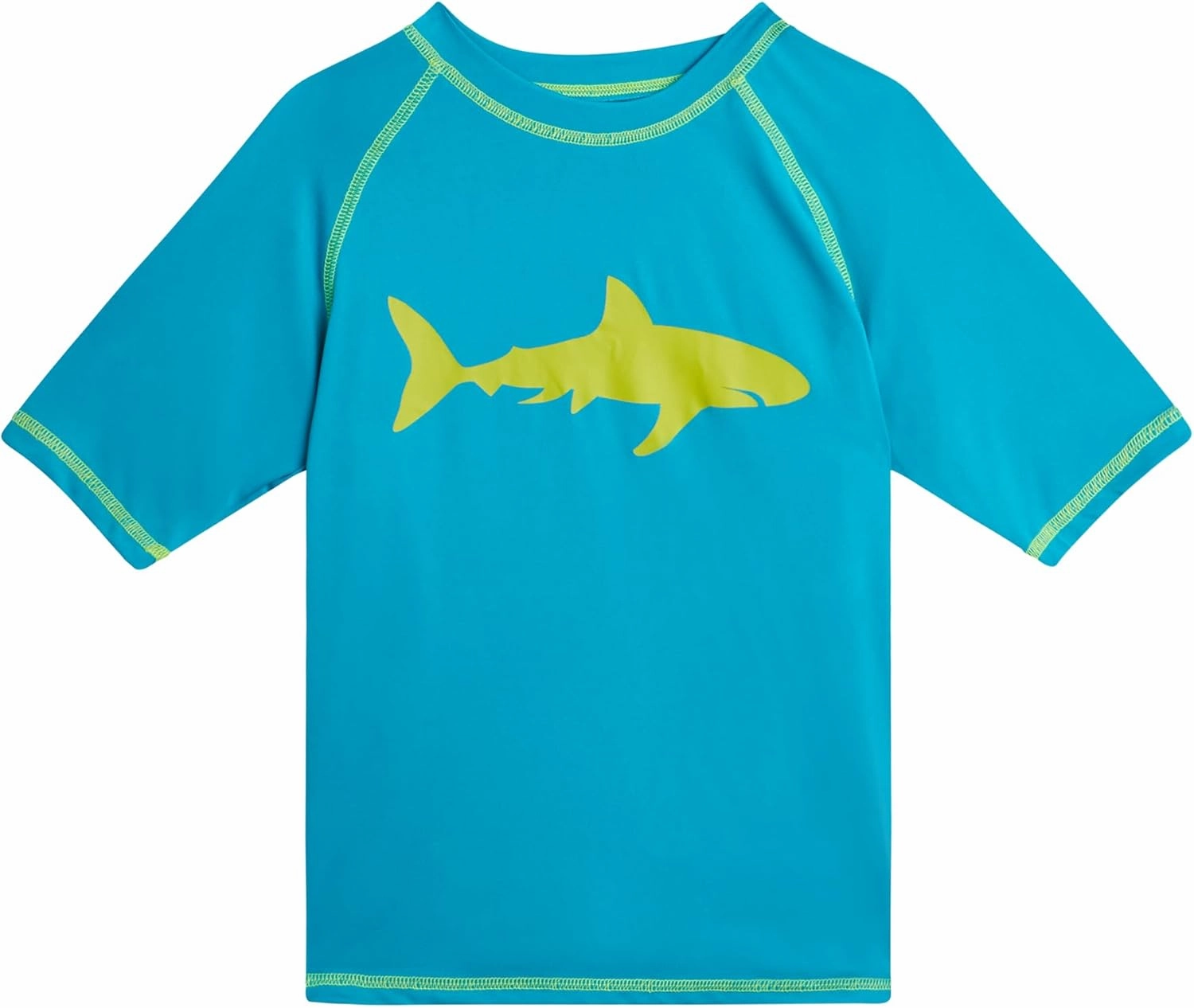 Big Chill Boys Rash Guard Set - 2 Piece UPF 50  Quick Dry Short Sleeve Swim Shirt and Swim Trunks for Boys (Sizes: 4-14)