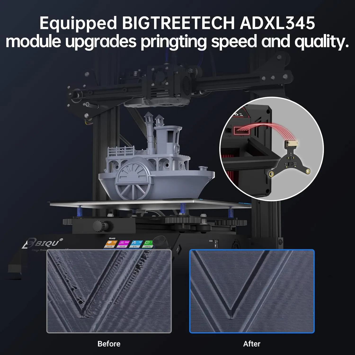 BIGTREETECH Pad 7 Klipper Touch Screen 7 Inch 3D Printing Smart Pad Open-Source Klipper-preloaded with BTT CB1 for Ender-3 V2 Upgrade to Klipper, Compatible with CM4