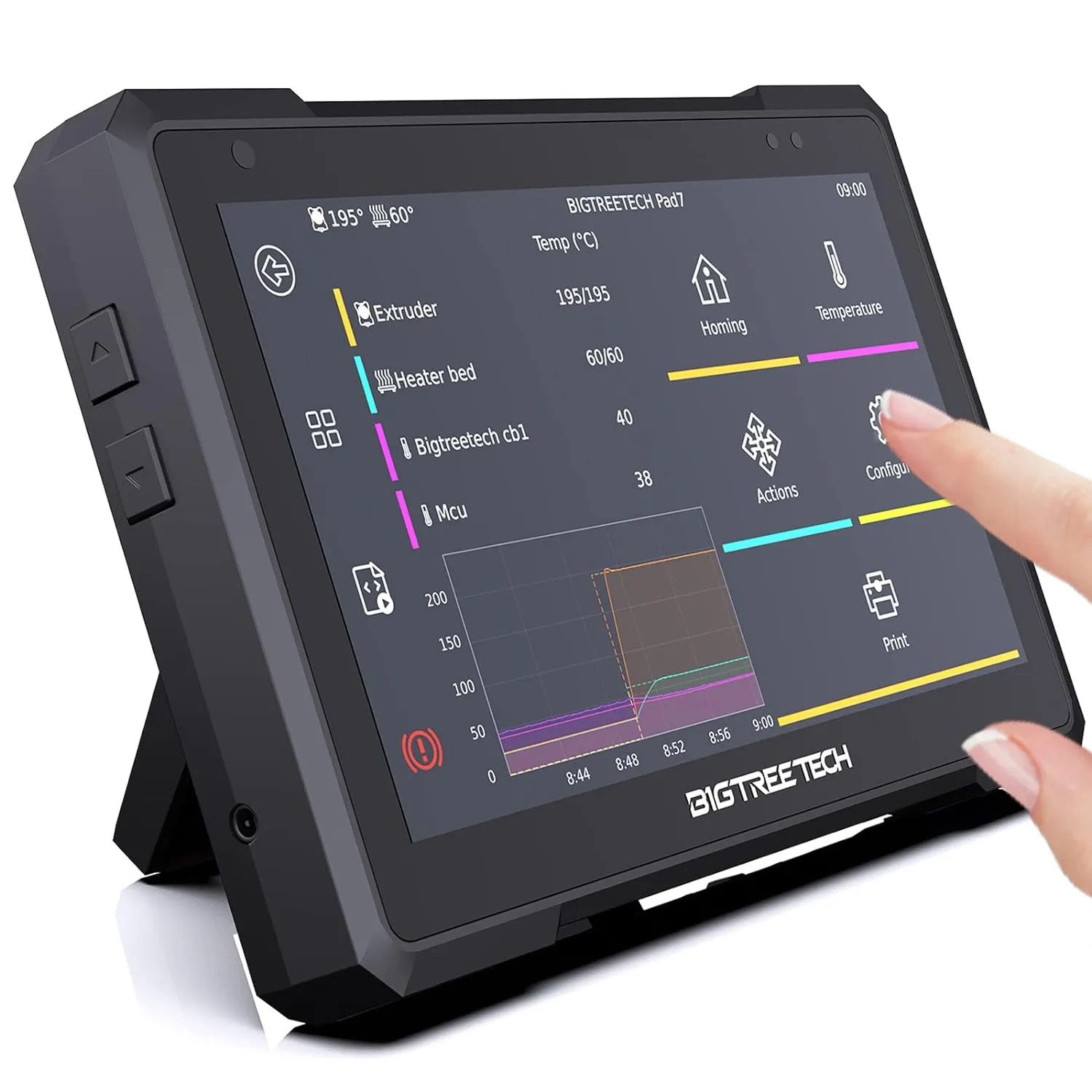 BIGTREETECH Pad 7 Klipper Touch Screen 7 Inch 3D Printing Smart Pad Open-Source Klipper-preloaded with BTT CB1 for Ender-3 V2 Upgrade to Klipper, Compatible with CM4
