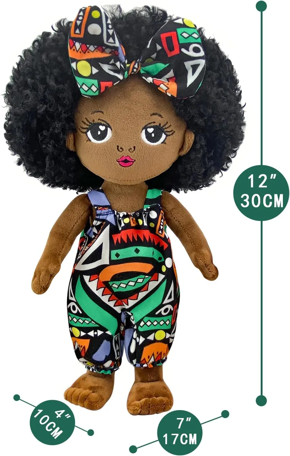 Black Baby Dolls African American Doll Black Dolls 12'', Baby Dolls for 3 Year Old Girls,Soft Doll for Girls Stuffed Plush Doll for Girl