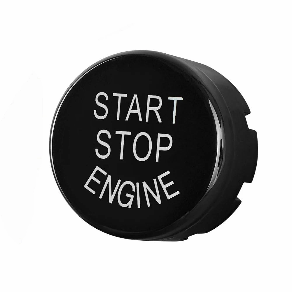 Black Car Start Stop Engine Switch Button Cover Replacement for BMW 5 Series G30 / 6 Series GT G32 / X3 G01 / X4 G02