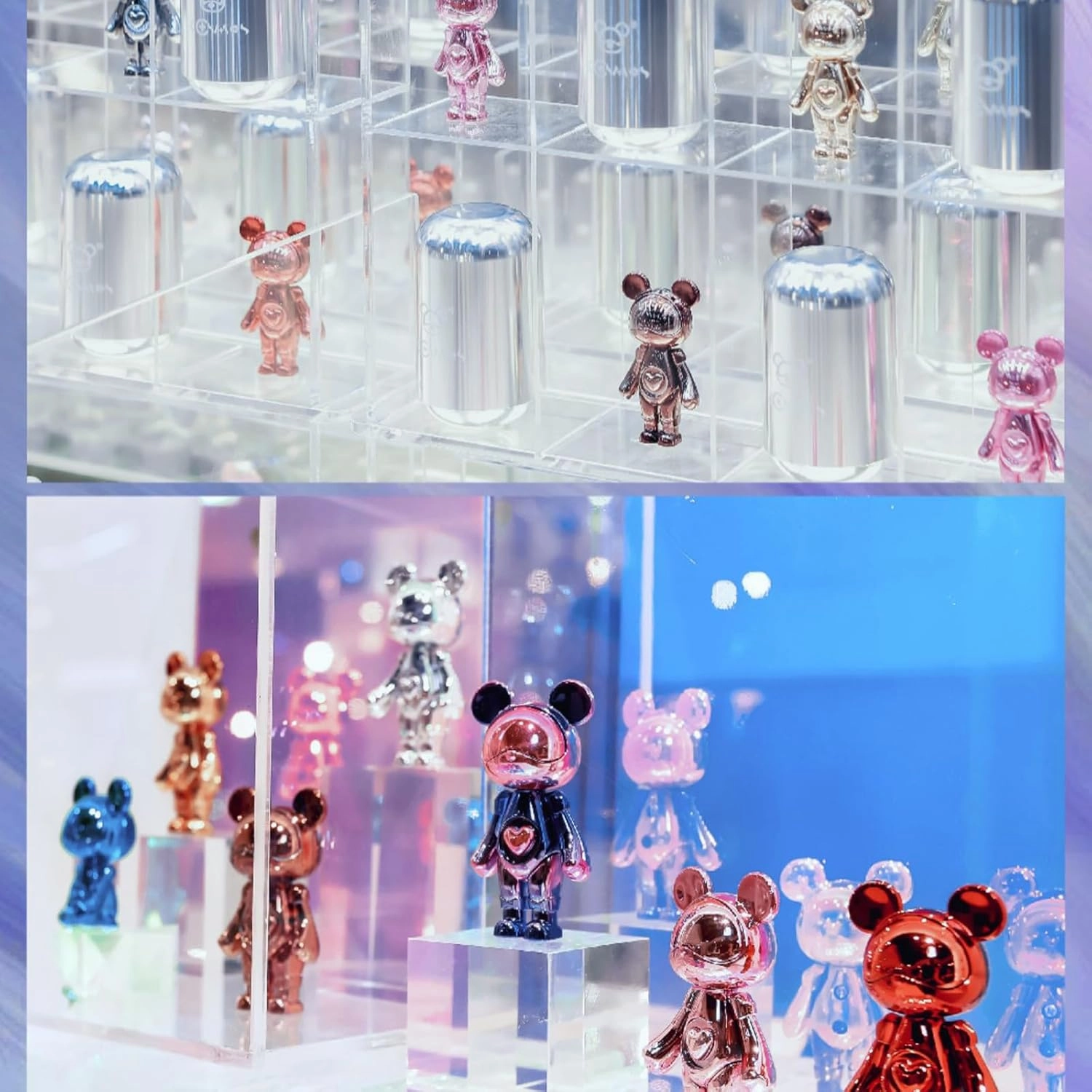 Blind Box Figures Toys,3" Cute Mini Dolls Kawaii Interstellar Bear Series Blind Box Doll Collectable Action Figure for Girls Birthday Party Gift Toys