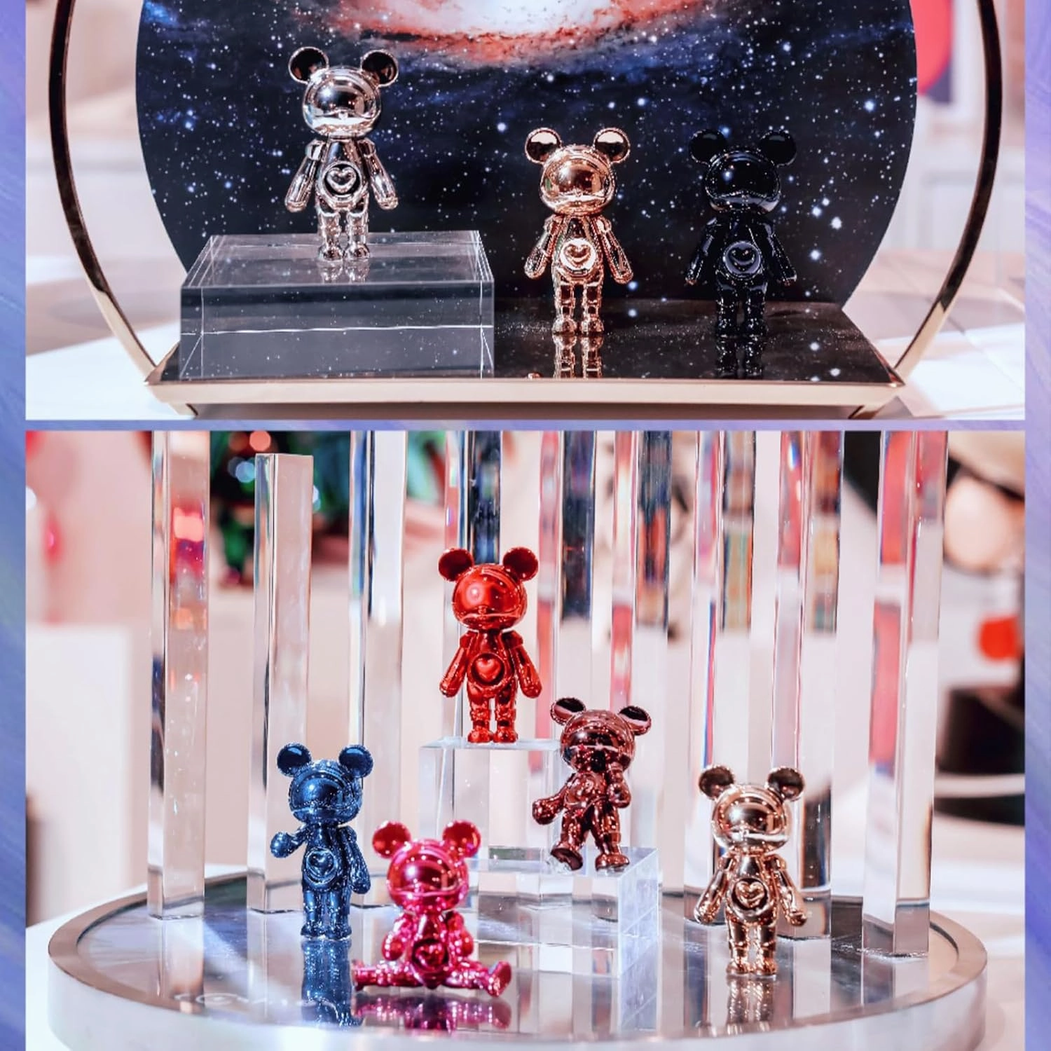 Blind Box Figures Toys,3" Cute Mini Dolls Kawaii Interstellar Bear Series Blind Box Doll Collectable Action Figure for Girls Birthday Party Gift Toys