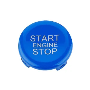 Blue ABS Car Engine Start Stop Switch Button Cover Trim Replacement for Alfa Romeo Giulia Stelvio 2017 2018 2019 2020