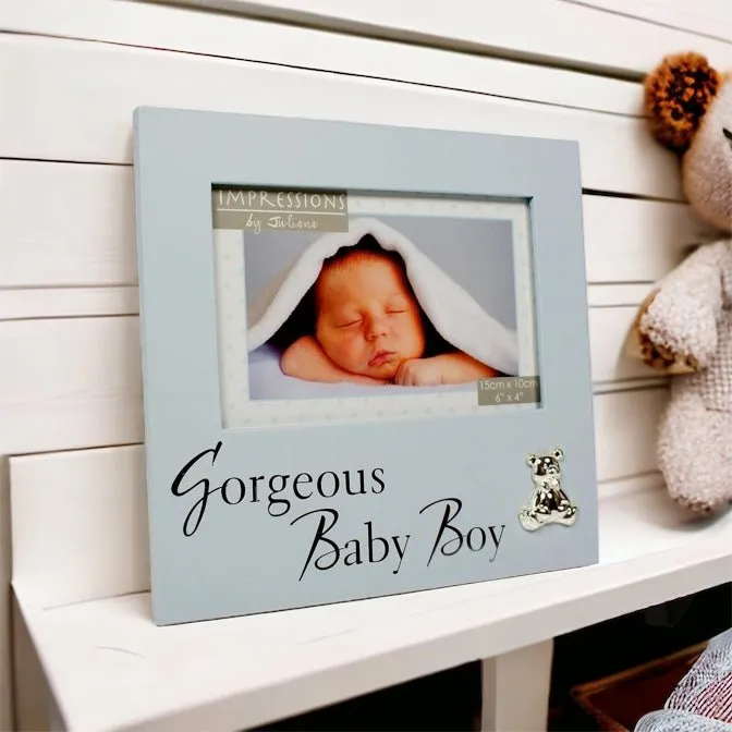 Blue Gorgeous Baby Boy Frame