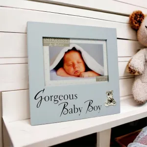 Blue Gorgeous Baby Boy Frame