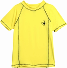 Body Glove Boys Swim Shirt - UPF 50  UV Sun Protection Quick Dry Short Sleeve Rash Guard for Boys Surf Swimwear (Sizes: 5-14)