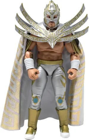 Boss Fight Studio Legends of Lucha Libre Premium Laredo Kid Action Figure – Highly Articulated Figurine with Accessories - Removable Soft Goods Cape, Alternate Hands & Head, and Removable Gear – 1:12