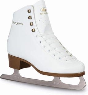 Botas - Model: Regina/Made in Europe (Czech Republic) / Figure Ice Skates for Women, Girls, Kids/Nicole Blades/White Color
