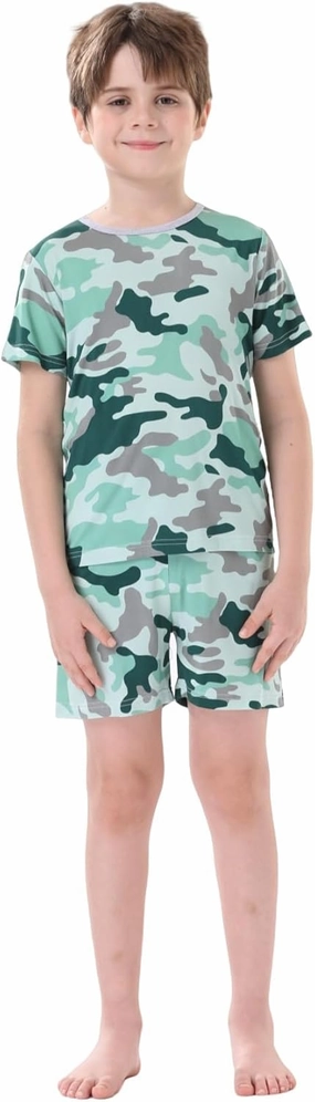 Bow Dream Rayon Bamboo Toddler Boys Outfits Baby Boy Clothing Sets Short Sleeve T-Shirt and Shorts