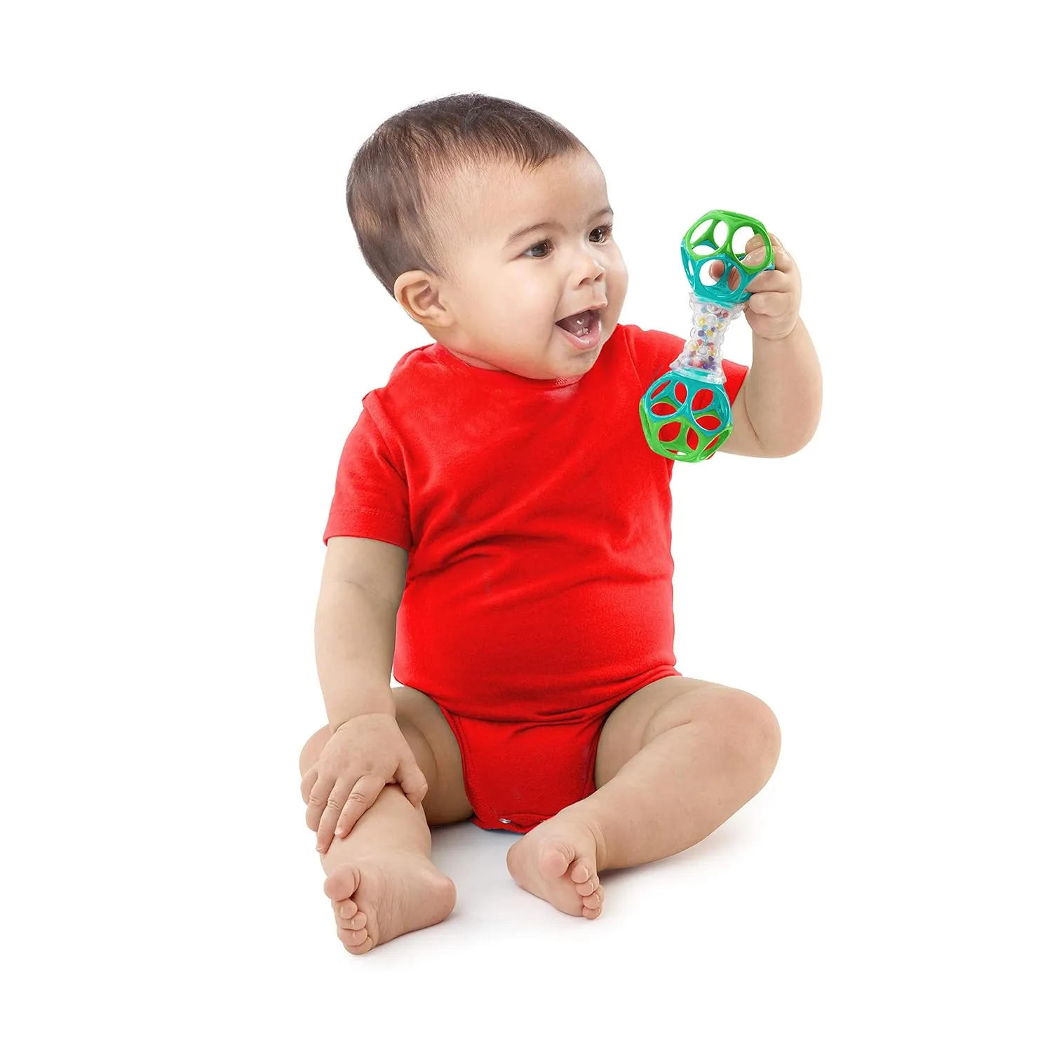 Bright Starts Soothers & Shakers 7pc Gift Set - BPA-Free Baby Rattles, Teethers and Stroller Toys, Unisex, Newborn 