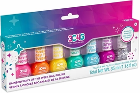 Bright Nail Polish Set for Girls & Teens - 7 Vibrant, Non-Toxic, Kid-Safe Colors for Every Day of the Week - Ideal Gift for Ages 8  - Perfect for Parties & Play - Fun DIY Manicure Kit by Make It Real