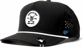 BRIMZ Golf Performance Hat - Tee Holder & Magnetic Ball Marker - Breathable, Sweat & Water Resistant Golfing Snapback Hat