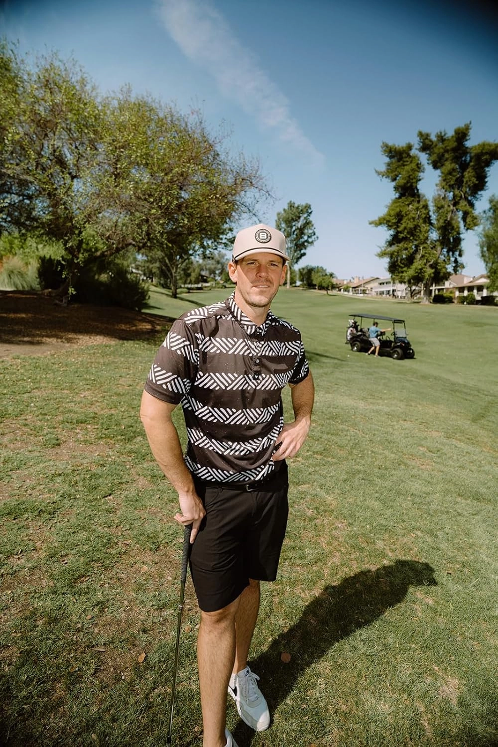 BRIMZ Golf Performance Hat - Tee Holder & Magnetic Ball Marker - Breathable, Sweat & Water Resistant Golfing Snapback Hat