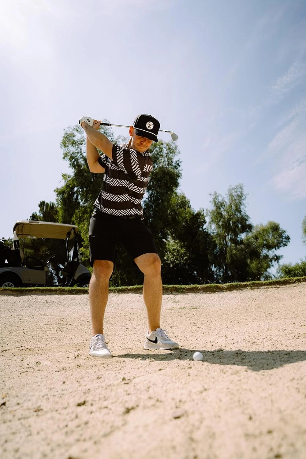 BRIMZ Golf Performance Hat - Tee Holder & Magnetic Ball Marker - Breathable, Sweat & Water Resistant Golfing Snapback Hat