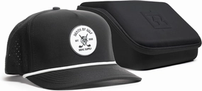 BRIMZ Golf Performance Hat - Tee Holder & Magnetic Ball Marker - Breathable, Sweat & Water Resistant Golfing Snapback Hat