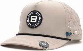 BRIMZ Golf Performance Hat - Tee Holder & Magnetic Ball Marker - Breathable, Sweat & Water Resistant Golfing Snapback Hat