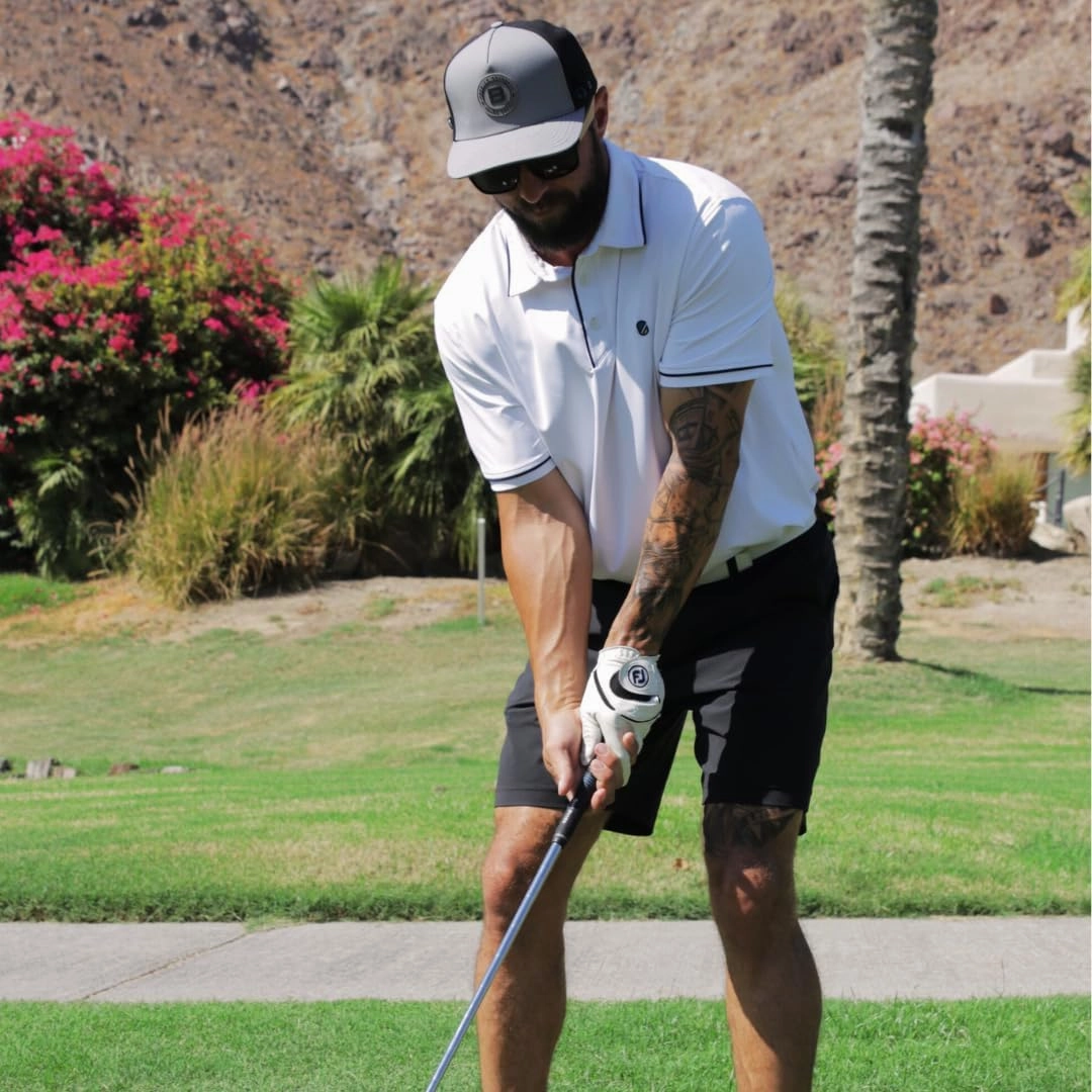 BRIMZ Golf Performance Hat - Tee Holder & Magnetic Ball Marker - Breathable, Sweat & Water Resistant Golfing Snapback Hat