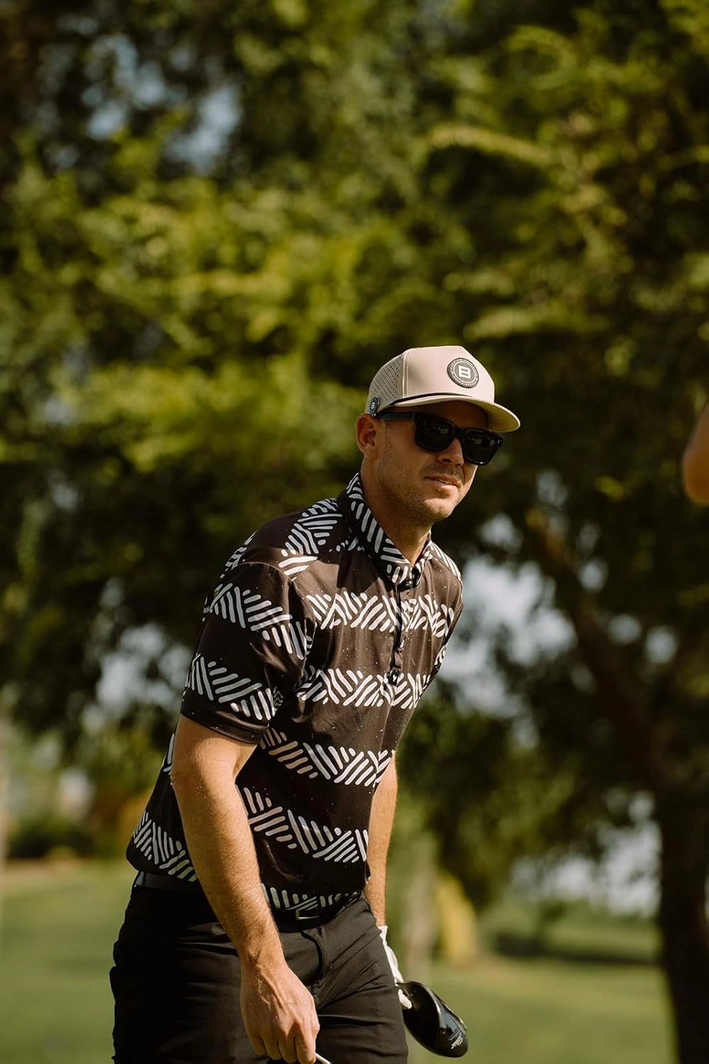 BRIMZ Golf Performance Hat - Tee Holder & Magnetic Ball Marker - Breathable, Sweat & Water Resistant Golfing Snapback Hat