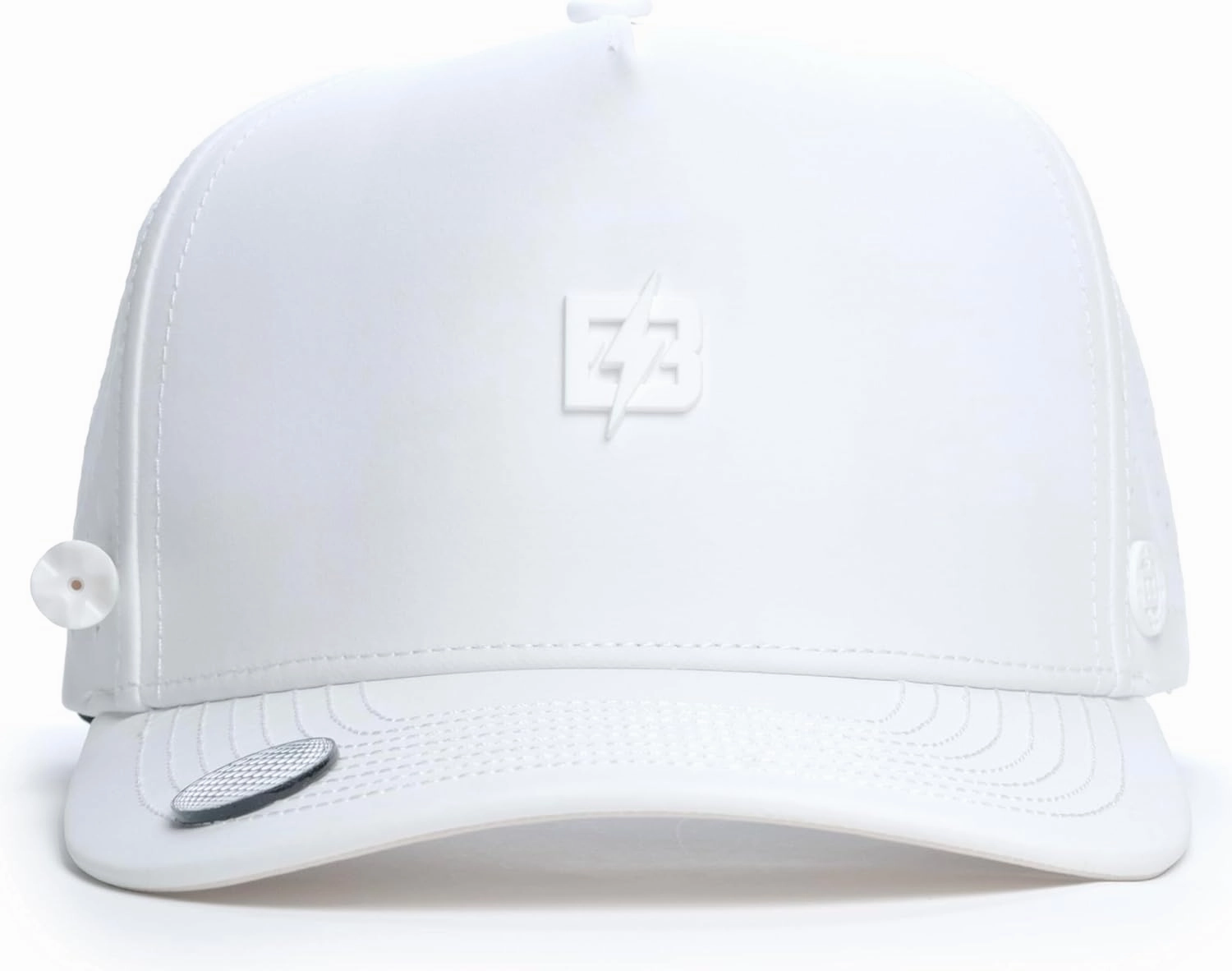 BRIMZ Golf Performance Hat - Tee Holder & Magnetic Brim - Breathable Sweat & Water Resistant Golfing Snapback Cap