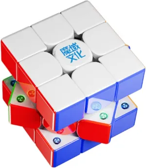 Bukefuno MoYu WeiLong WRM V11 20M Ball Core MagLev UV Version 3x3 Magnetic Speed Cube - WeiLong V11 20 Magnetic Ball-Core Magic Cloth Stickerless Puzzle Magic Cube Toys