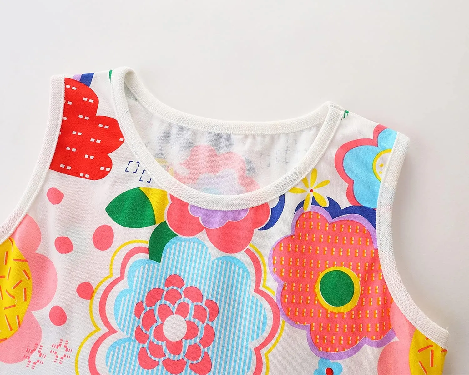 Bumeex Toddler Girls Clothes Cotton Short Sleeve Casual Girls Dresses for Kids 2-7 Years
