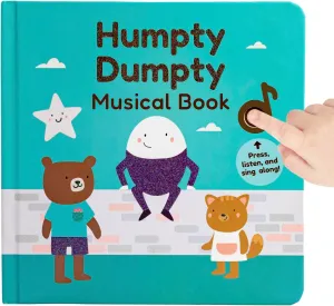 Cali's Books Humpty Dumpty Book for Children with 6 Favorite Nursery Rhymes: Finger Family, Row Row Row Your Boat, and More! Musical Book for Toddlers 1-3