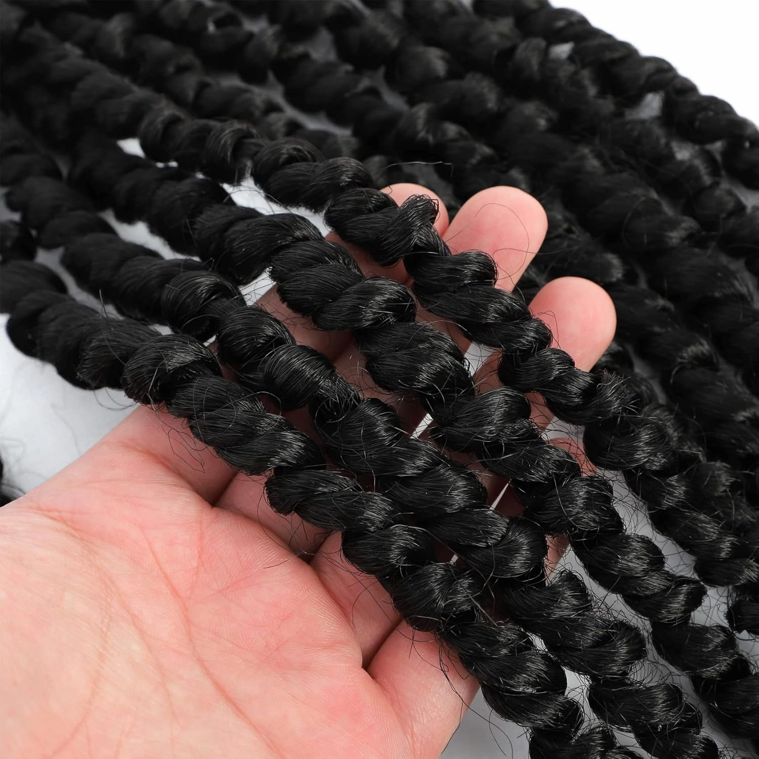 Callia Passion Twist Hair 10 Inch 9 Packs Pre twisted Passion Twist Crochet Hair Pre Looped Crochet Hair for Black Women, Soft Crochet Passion Twist Hair 1B
