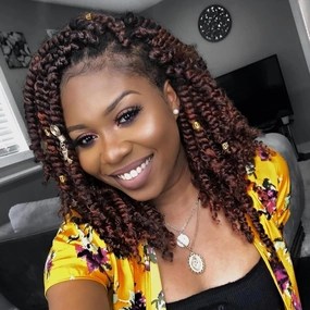 Callia Passion Twist Hair 10 Inch Passion Twist Crochet Hair 9 Packs Crochet Hair for Black Women Pre twisted Crochet Passion Twist Hair Pre Looped T350