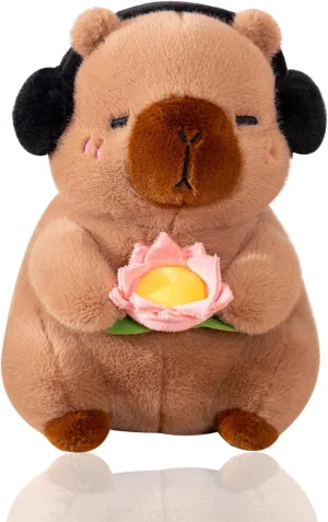 Capybara Plush Toy, Capybara Plush Stuffed Animal Doll, Cute Realistic Soft Capybar Toy Stuffed Plushies,Guinea Pig Toys Home Decor Great Birthday Gift for Boy Girl(Color:Brown,Size:38cm)