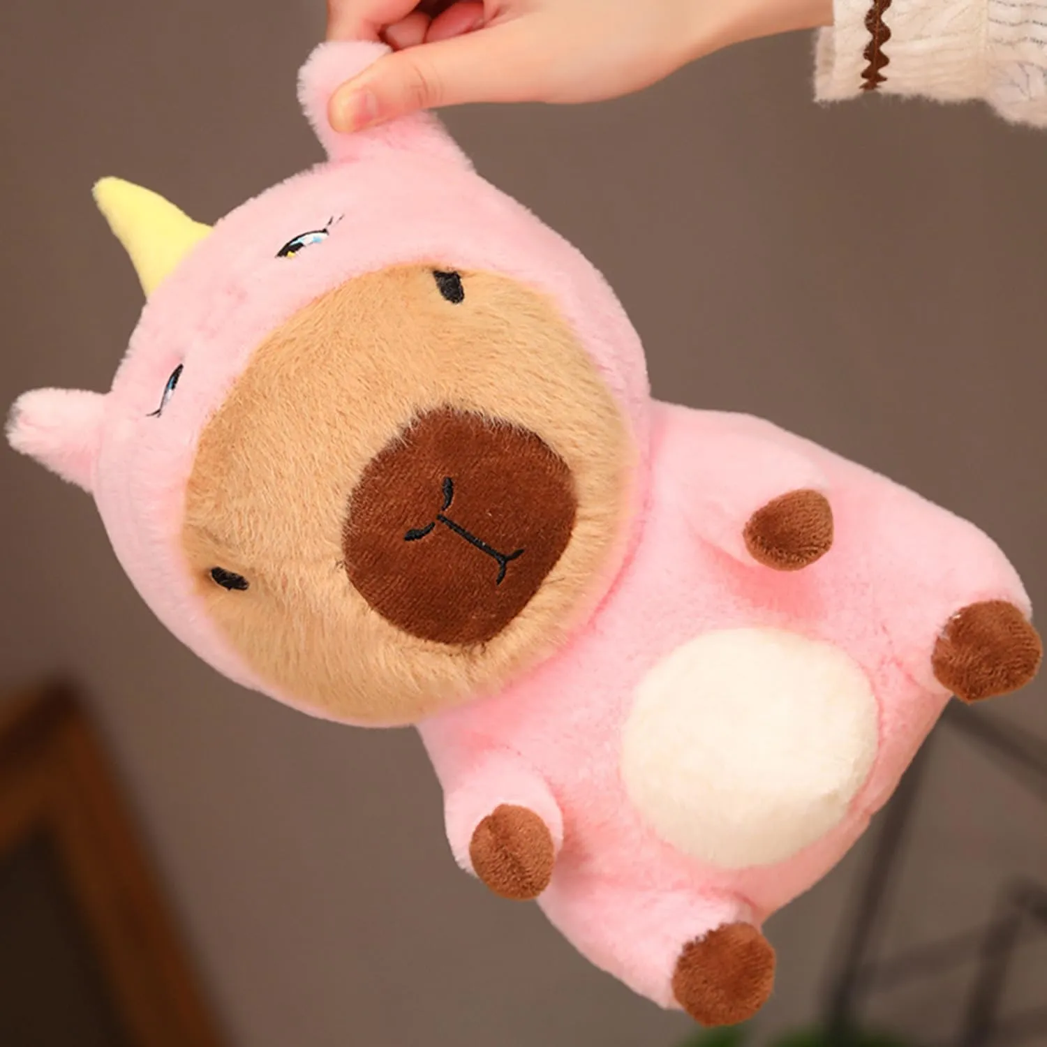 Capybara - Unicorn Stuffed Animal Capybara Wearing Pink Unicorn Costume Plushies Dressed as Cute Funny Plush Toys for Kids Stuffed Animals Gift for Lover 10 Inch