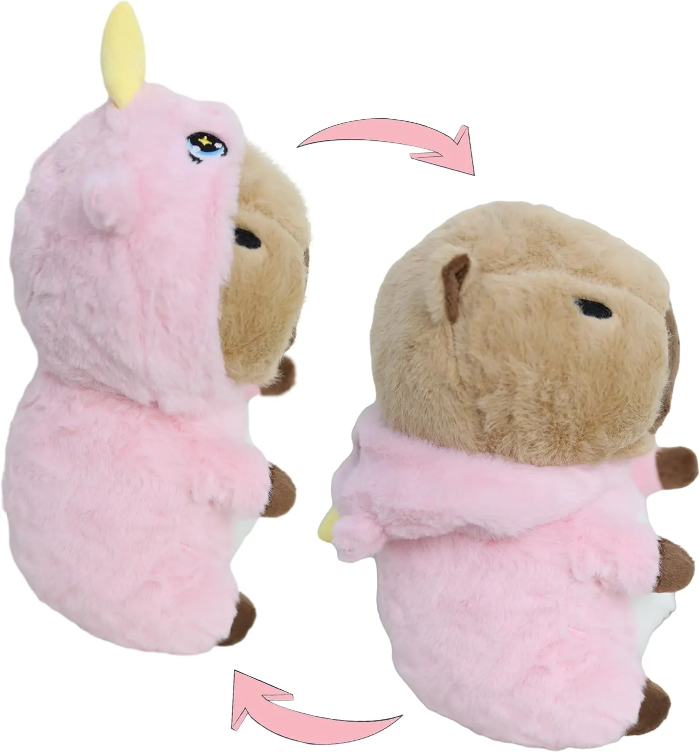 Capybara - Unicorn Stuffed Animal Capybara Wearing Pink Unicorn Costume Plushies Dressed as Cute Funny Plush Toys for Kids Stuffed Animals Gift for Lover 10 Inch