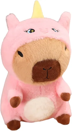 Capybara - Unicorn Stuffed Animal Capybara Wearing Pink Unicorn Costume Plushies Dressed as Cute Funny Plush Toys for Kids Stuffed Animals Gift for Lover 10 Inch