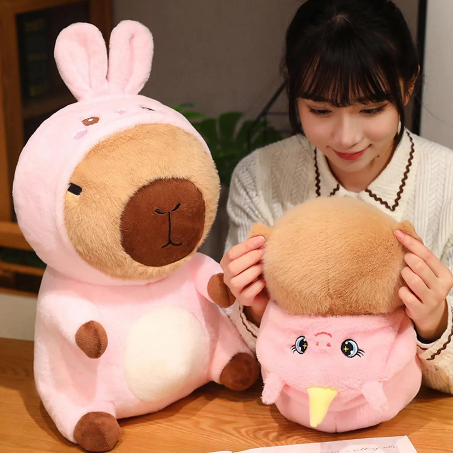 Capybara - Unicorn Stuffed Animal Capybara Wearing Pink Unicorn Costume Plushies Dressed as Cute Funny Plush Toys for Kids Stuffed Animals Gift for Lover 10 Inch