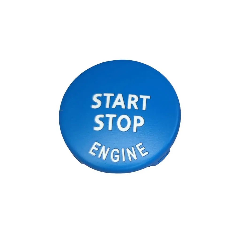 Car Engine Start Stop Switch Button Replace Cover for BMW 1 3 5 Series X1 X3 X5 X6 Z4 E Chassis E81 E87 E90 E91 E92 E93 E60 E84 E83 E70 E71 E72 E89 (Matte Blue)
