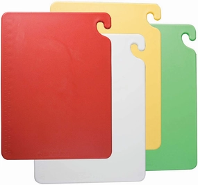 Carlisle FoodService Products CB1218QS 4 Piece Cut-N-Carry Board System Set with Free Smart Chart, 18" Length x 12" Width x 1/2" Thick