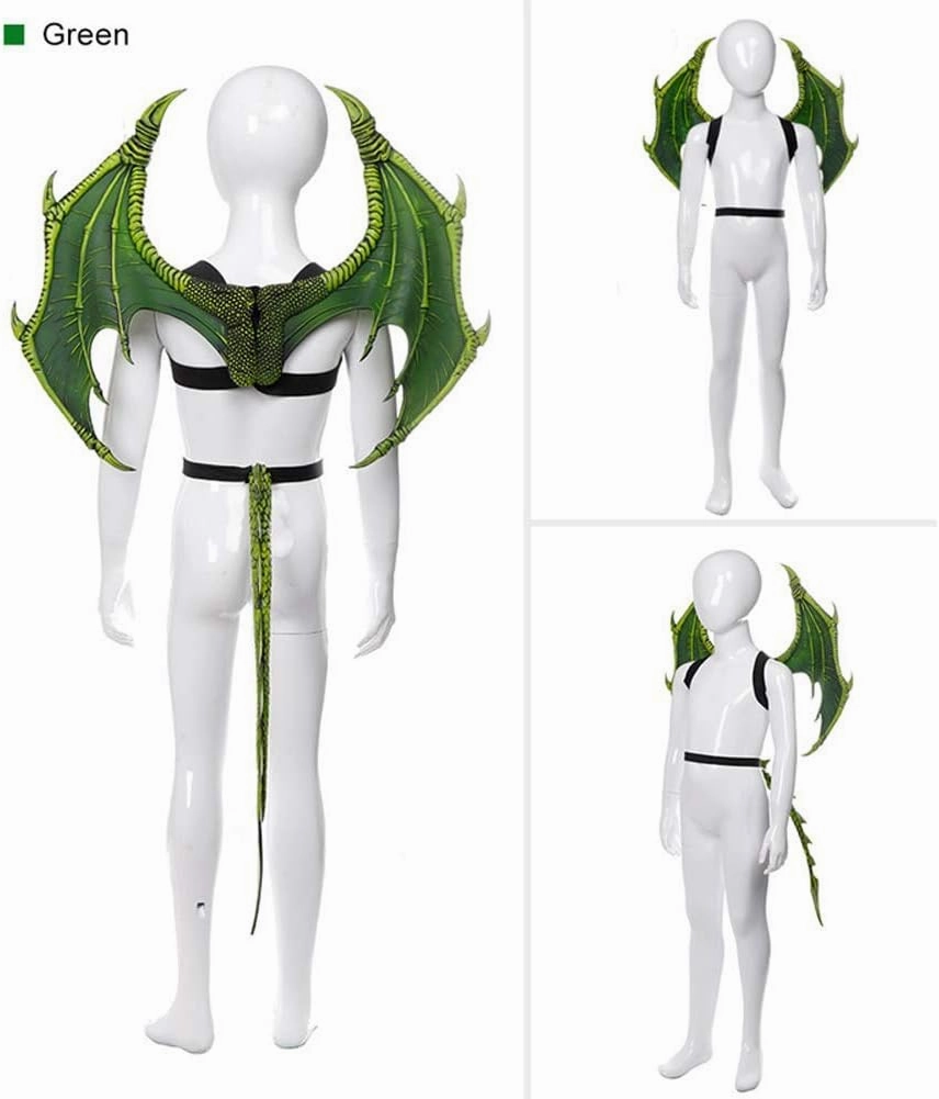 Children's Dragon Wing Costume Dinosaur Tail Mask Set Cosplay Kids Halloween Dragon Costume