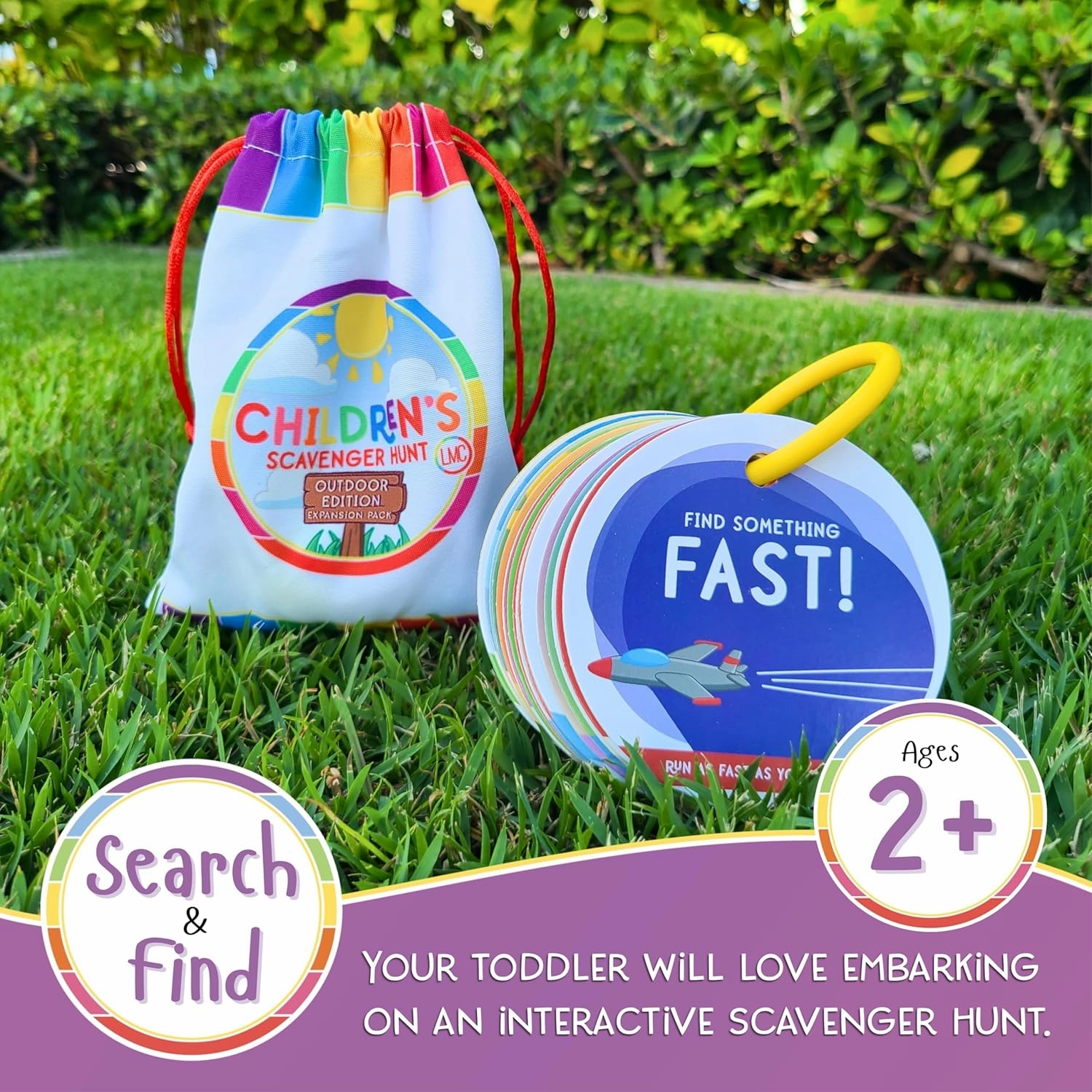 Children's Scavenger Hunt: Outdoor Edition | Toddler Activities | Games for 2, 3 Year Old's & Up | Kids Educational Scavenger Hunt Cards (Expanded Version)