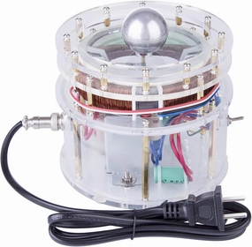 Coil Motor Desktop DIY Kit, Coil Motor Generator Model for Egg of Columbus, Experimental Science Creative Gift for Education Physics Teaching - Aluminum Ball Version