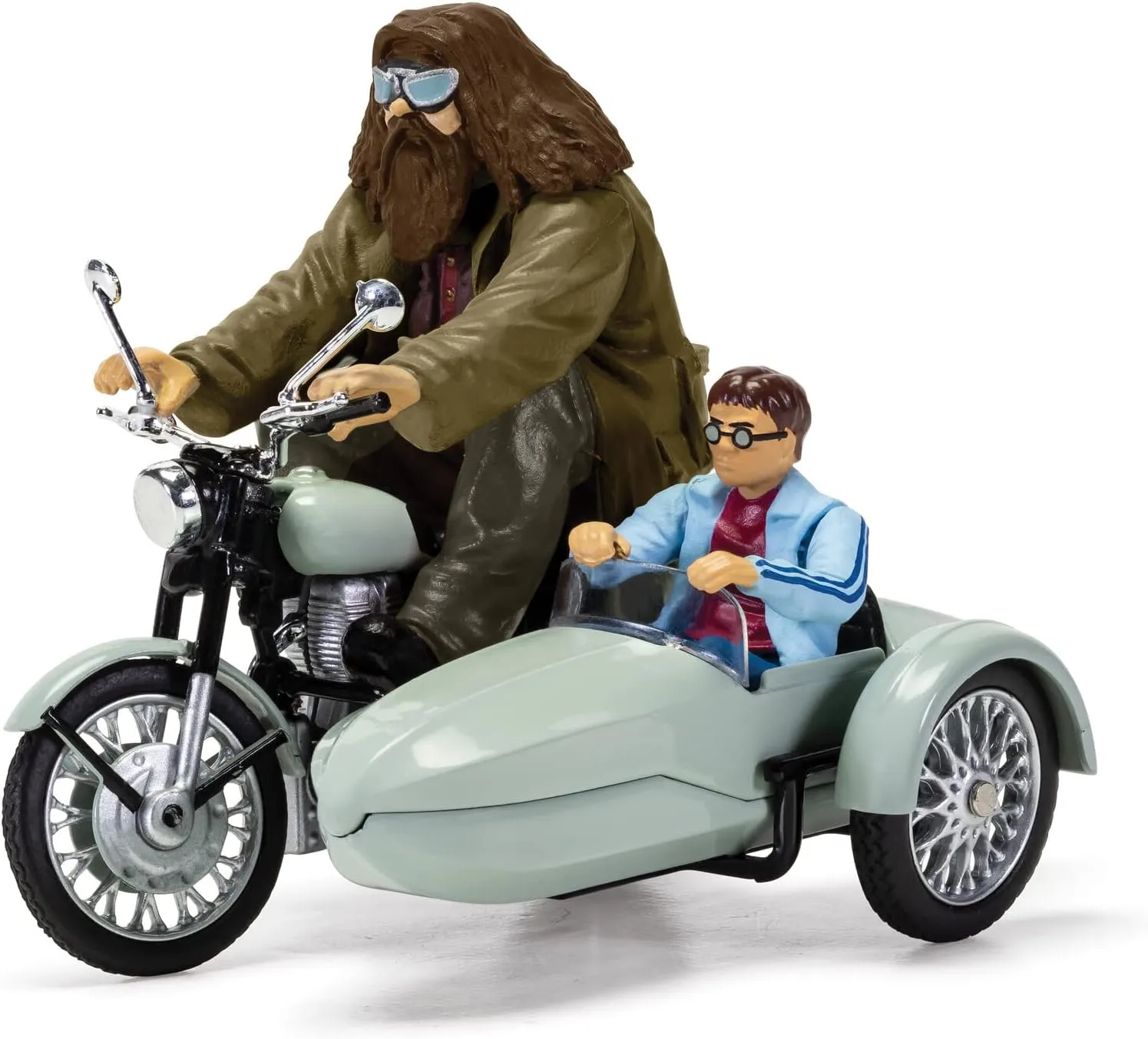 Corgi Diecast Model Cars - CC99727 Harry Potter Hagrid's Motorcycle & Sidecar - Pre-Built Model Vehicles Toy, Classic Metal Die Cast Collectible, Auto Toys Models for Adults - Black