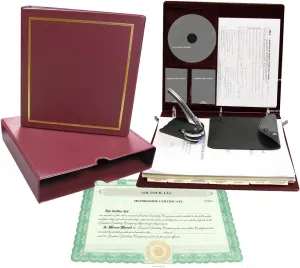 Corpkit Customized Thriftkit Corporate Kit with Operating Agreement, Burgundy Binder, Slipcase, Limited Liability Seal, Membership Certificates with Transfer Ledger-(LLC)