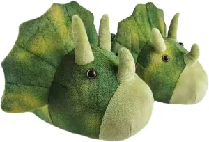 Cotton Hippo Slippers - Adult & Children Plush Animal Slippers - Gray