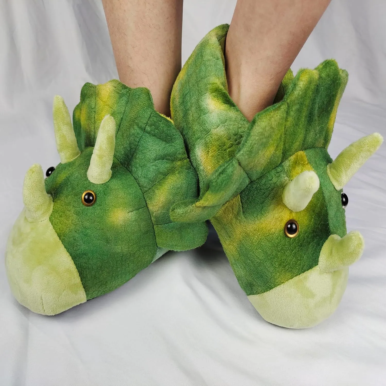 Cotton Hippo Slippers - Adult & Children Plush Animal Slippers - Gray