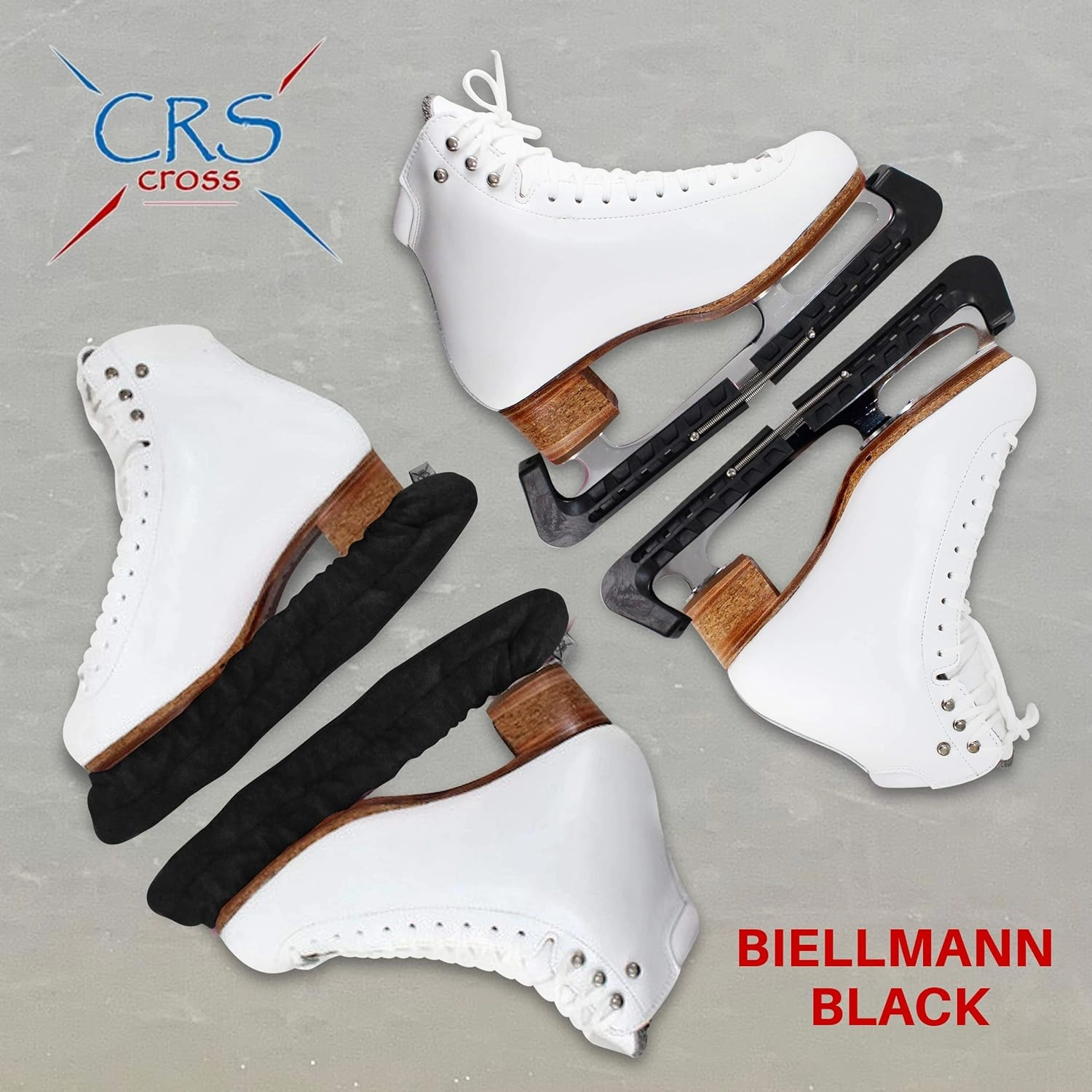 CRS Cross Skate Guards, Soakers and Towel Gift Set - Ice Skating Guards and Soft Skate Blade Covers for Figure Skating or Hockey